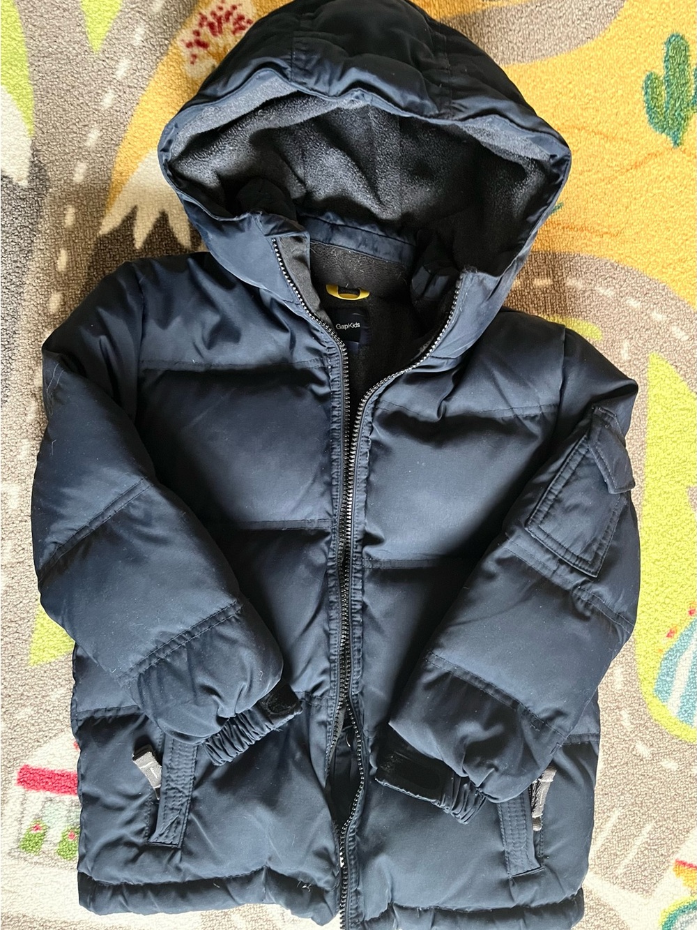 GAP Kids Navy Hooded Winter Puffer Coat